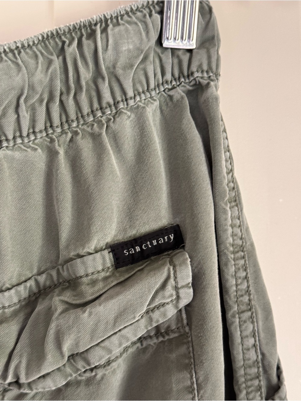 Light Sage Drawstring Utility Pants - Picture 7 of 7